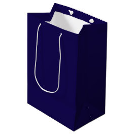 Elegantes solides Navy-Blau minimalistisches Desig Mittlere Geschenktüte