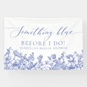 Elegantes Something Blue Before I Do Brautparty-Ba Banner