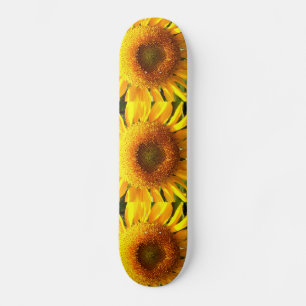 Elegantes Sonnenblumen-Foto Skateboard