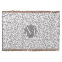 Elegantes Sonnenblumenmuster Mit Monogramm