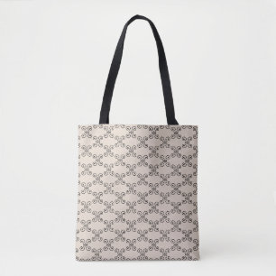 Elegantes Spiralmuster auf Champagnerbeige Tasche