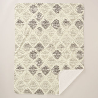 Elegantes, spitz Inspiriert geometrisches Muster Sherpadecke