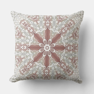 Elegantes Spitzen-Floral-Kissen Kissen