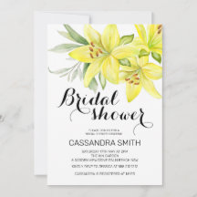 Elegantes Spring Yellow Lily Floral Brautparty