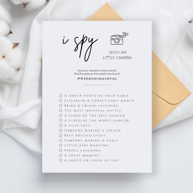 Elegantes Spy Wedding Foto Hunt Game Programm (Von Creator hochgeladen)