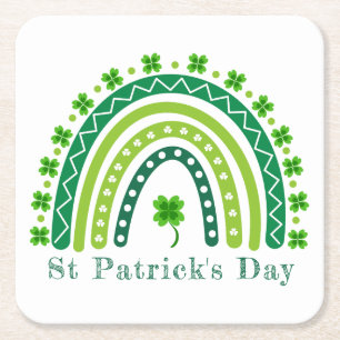 Elegantes St. Patrick's Day Party Rechteckiger Pappuntersetzer