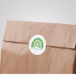 Elegantes St. Patrick's Day Party Runder Aufkleber