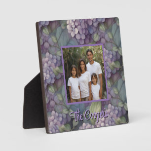 Elegantes, staubiges, lila boho Aquarellblumen-Fot Fotoplatte