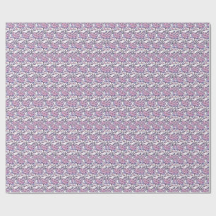 Elegantes Staubrosen-Botanikmuster-Design Geschenkpapier