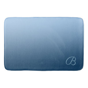 Elegantes Steigungs-Blau mit kundenspezifischem Badematte