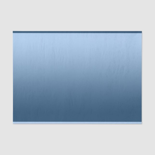 Elegantes Steigungs-Blau Seidenpapier (Vorderseite)