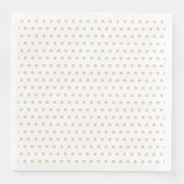 Elegantes Sternmuster Imitate Gold Stars Weiß Serviette