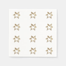 Elegantes Sternmuster Sterne Imitate Gold Stars