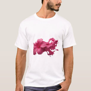 Elegantes & stilvolles ABSTRACTES BLUMEN-Tragbar T-Shirt
