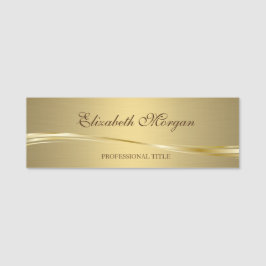 Elegantes stilvolles Chic Gold Namensschild
