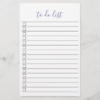 Elegantes stilvolles Chic Todo List Handwriting-Sk
