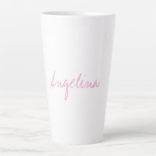 Elegantes, stilvolles, einzigartiges Handwriting-S Milchtasse