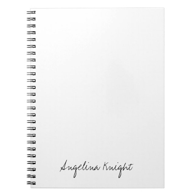 Elegantes, stilvolles, einzigartiges Handwriting-S Notizblock (Vorderseite)