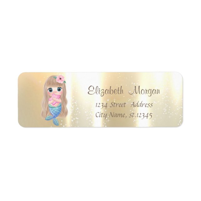 Elegantes, stilvolles Gold, Baby Mermaid (Vorne)