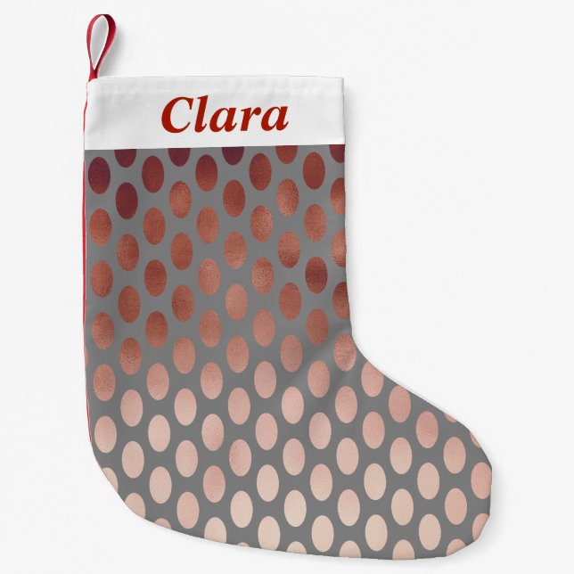 elegantes stilvolles kleiner weihnachtsstrumpf (Vorderseite)