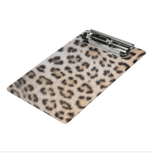 Elegantes stilvolles Leoparden Gepard Fell Druckmu Mini Klemmbrett