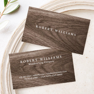 Elegantes, stilvolles, professionelles braunes Hol Visitenkarte