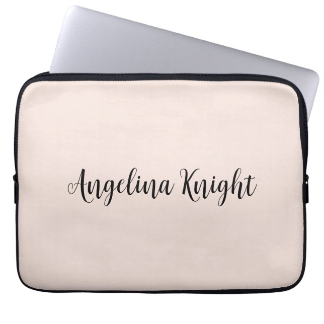 Elegantes, stilvolles, Schlichtes Handwriting Laptopschutzhülle (Vorderseite)