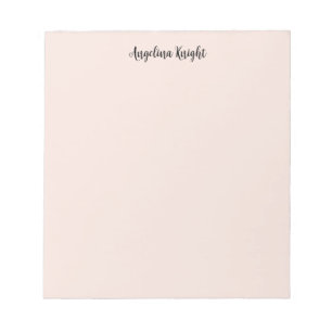 Elegantes, stilvolles, Schlichtes Handwriting Notizblock