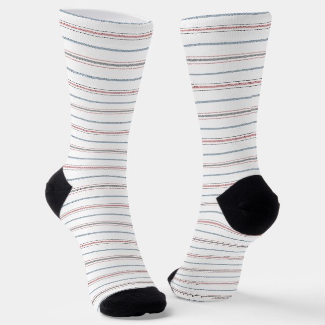 Elegantes Streifenmuster. Socken (Gewinkelt)