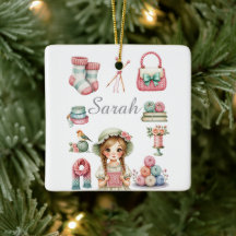 Elegantes Strickornament