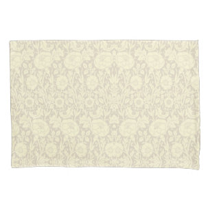 Elegantes subtile Beige Creme Floral Muster Kissenbezug