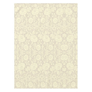 Elegantes subtile Beige Creme Floral Muster Tischdecke