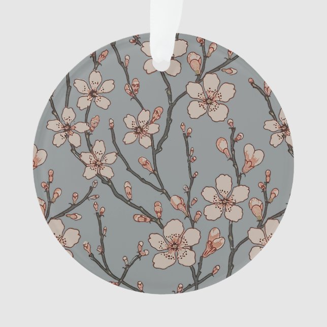 Elegantes süß rosa Blume Blossom Kirschmuster Ornament (Vorderseite)