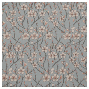 Elegantes süß rosa Blume Blossom Kirschmuster Stoff