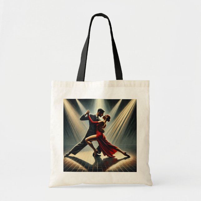 Elegantes Tango Dancers Couple Dancing Tragetasche (Vorne)