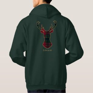 Elegantes Tartan-Karo Frohe Weihnachten Familienna Hoodie