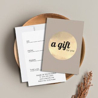 Elegantes Taupe-Faux-Gold-Kreis-Salon