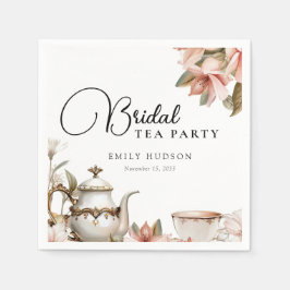 Elegantes Tea Party Brautparty Serviette