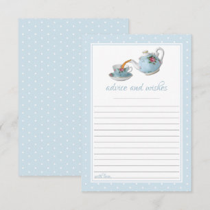 Elegantes Teacups Baby Dusche Tee Party Hinweiskarte