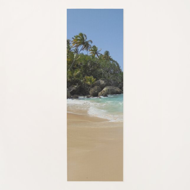 Elegantes Template für die Meereswellen Sand Palms Yogamatte (Vorderseite)