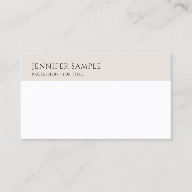 Elegantes Template Moderne, einfach, trendig und i Visitenkarte (Vorderseite)