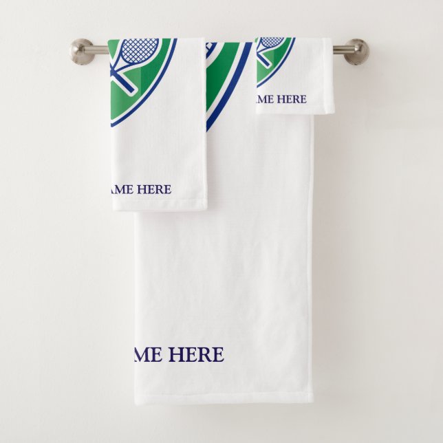 Elegantes Tennislogo-Tuch-Set mit individuellem Badhandtuch Set (Insitu)