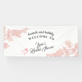 Elegantes Tequila Pink Fun Brautparty Willkommen Banner