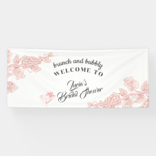 Elegantes Tequila Rosa Spaß Brautparty Willkommen Banner