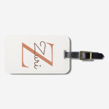 Elegantes Terrakotta-Monogramm Initial Z Benutzerd
