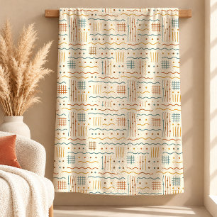 Elegantes Terrakotta-Rost-Boho-Regenbogen-Decke De Fleecedecke