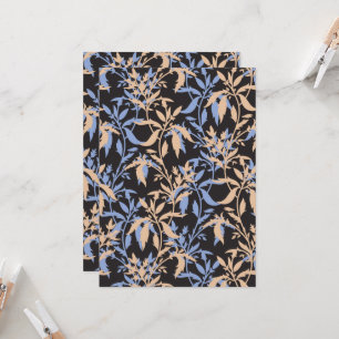 Elegantes Textildesign mit viel Blumen Einladung