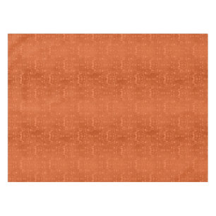 Elegantes tief orangefarbenes Damastmuster Tischdecke