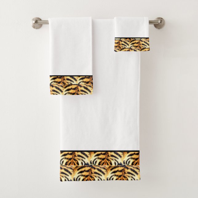 Elegantes Tigermuster Handtuchhandtuch-Set Badhandtuch Set (Insitu)