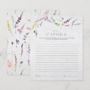 Elegantes Time Capsule Wildblume Blumenduschenspie